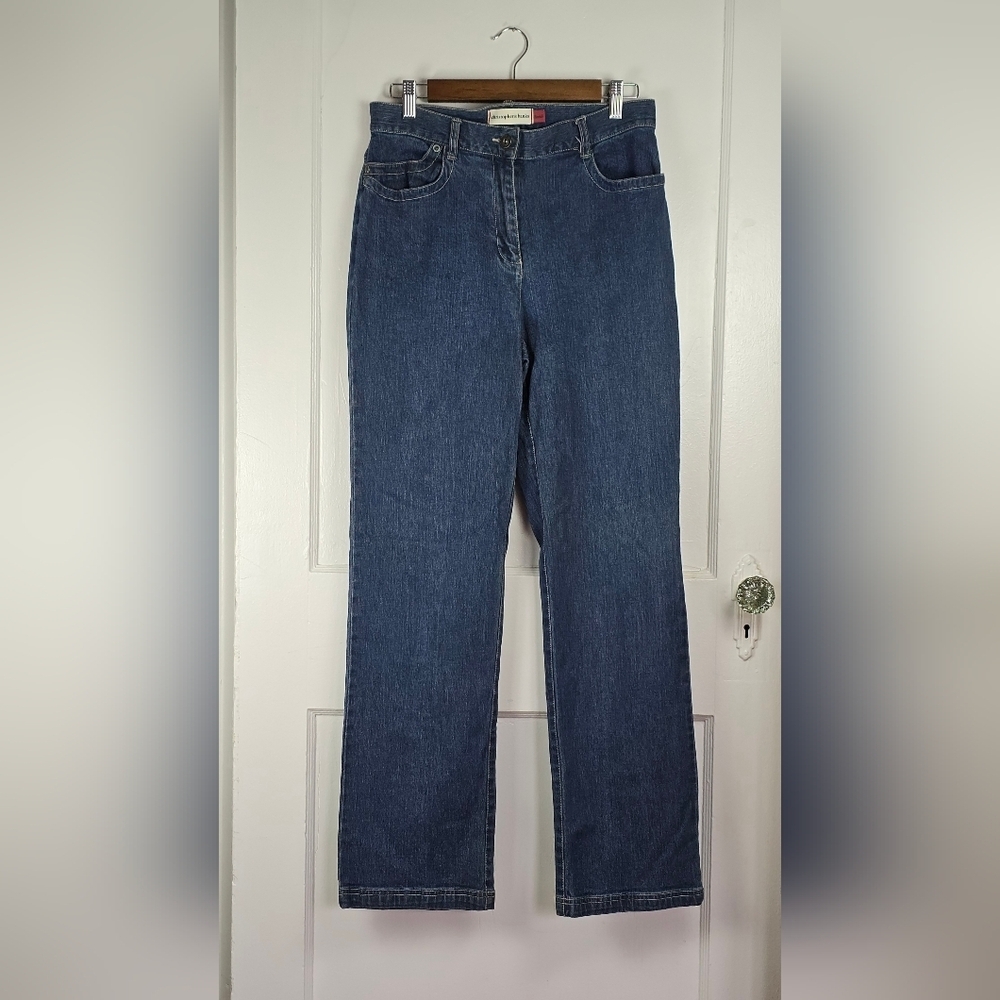 Christopher & Banks Straight Leg High Rise Jeans 8